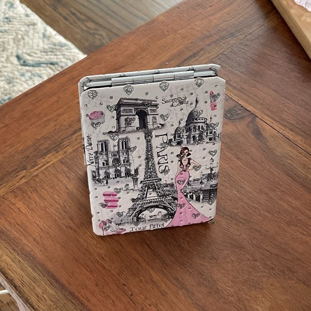 Paris Themed Compact Mirror